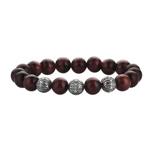 Prime Red Tiger Eye Apex Beaded Bracelet