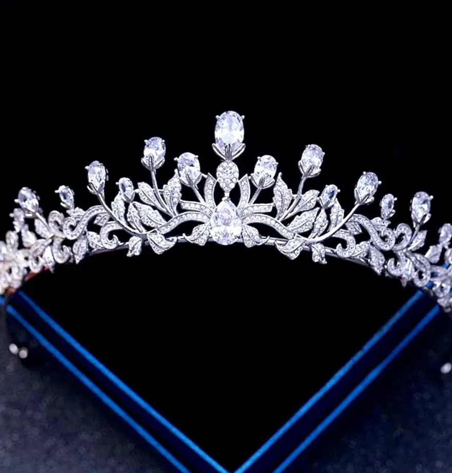 "Marcia" - Silver Cubic Zirconia Bridal Tiara