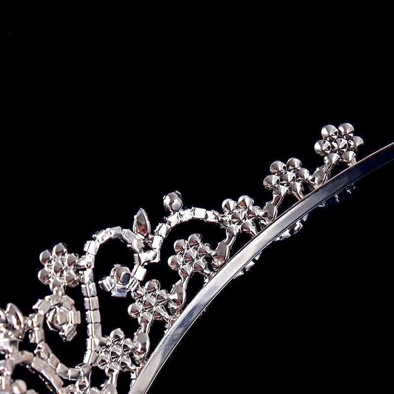 "Morgan" - Wedding Pearl and Cubic Zirconia Tiara