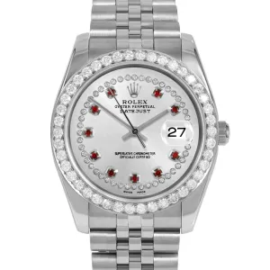 Rolex Datejust 36mm | 116234-SLV-STRR-25CT-JBL