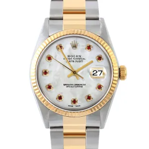 Rolex Datejust 36mm | 16013-WMOP-RBY-AM-FLT-OYS