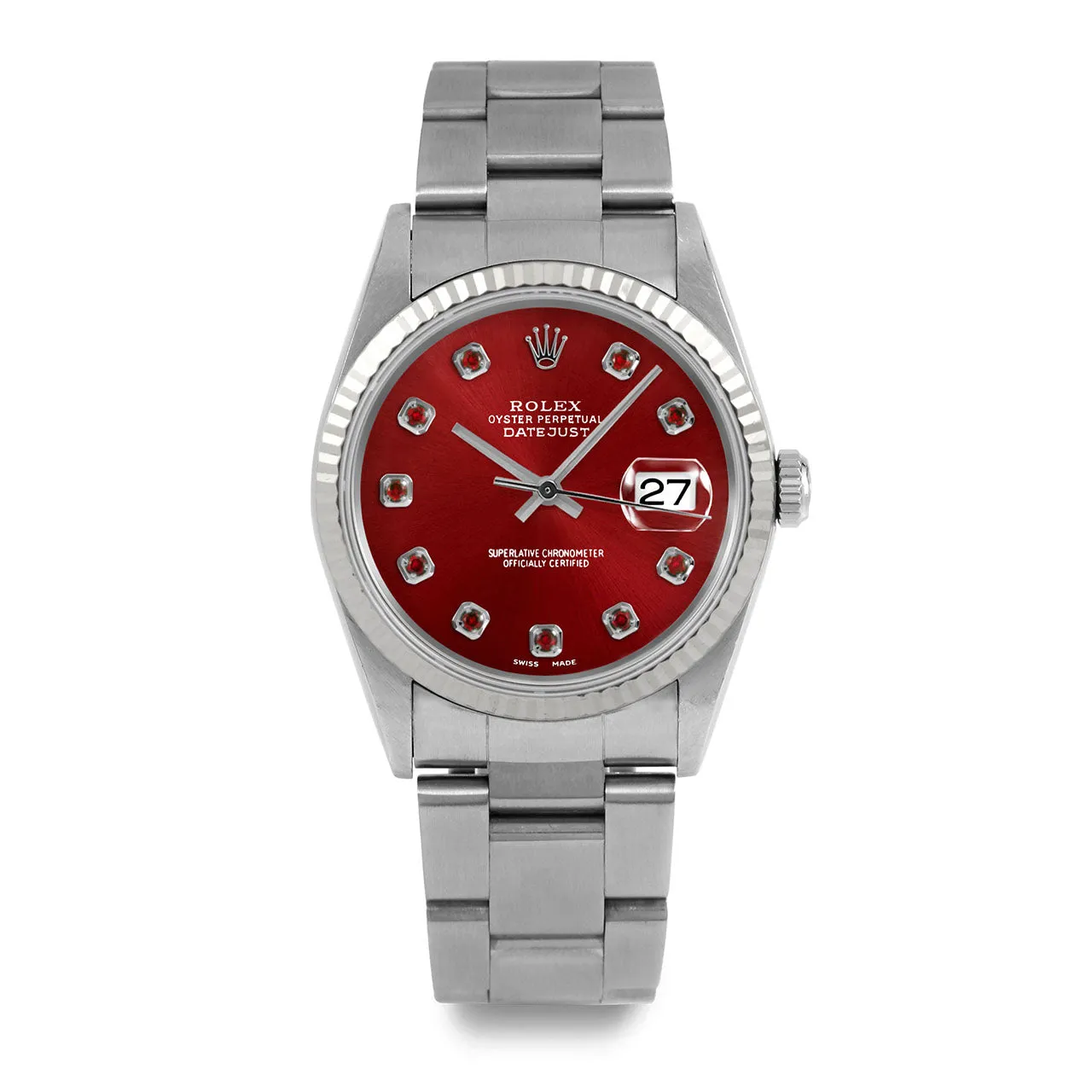 Rolex Datejust 36mm | 16234-RED-RBY-AM-FLT-OYS