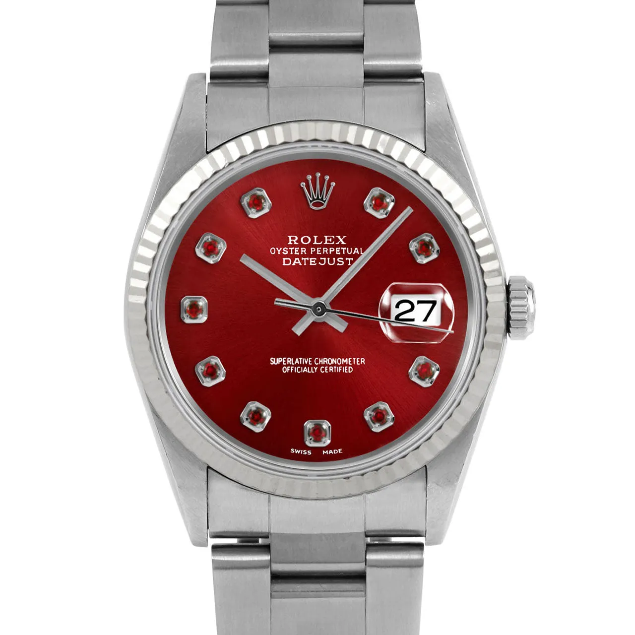 Rolex Datejust 36mm | 16234-RED-RBY-AM-FLT-OYS