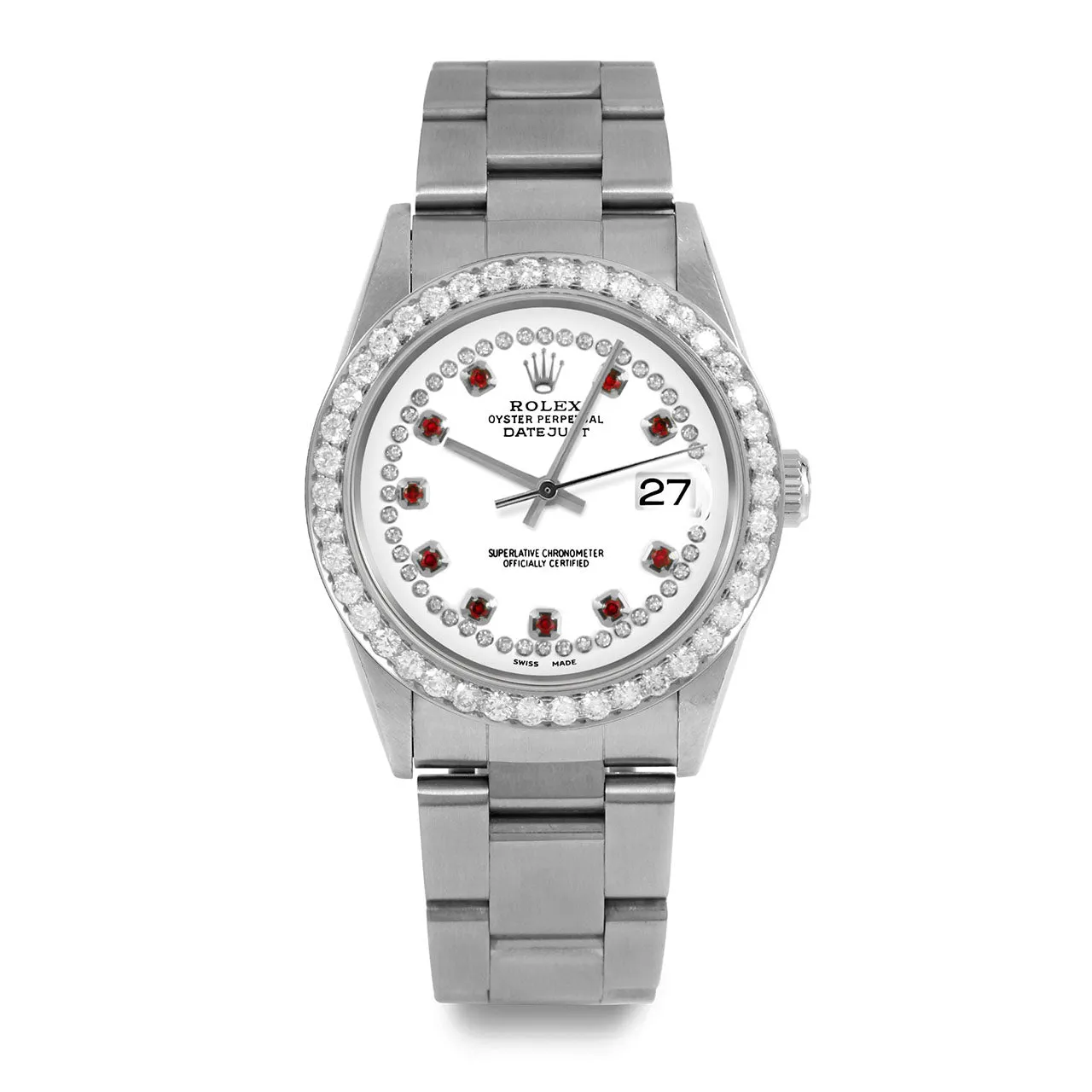 Rolex Datejust 36mm | 16234-WHT-STRR-25CT-OYS