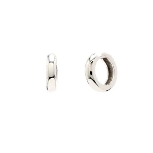 Silver Huggie Hoops