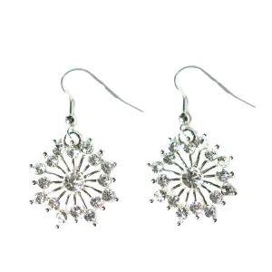 Snowflake Earrings Round