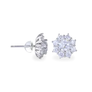 SUNFLOWER SOLITAIRE EARRING