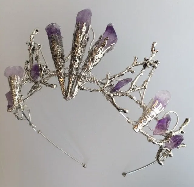 The ELVIRA Amethyst Branch Crown