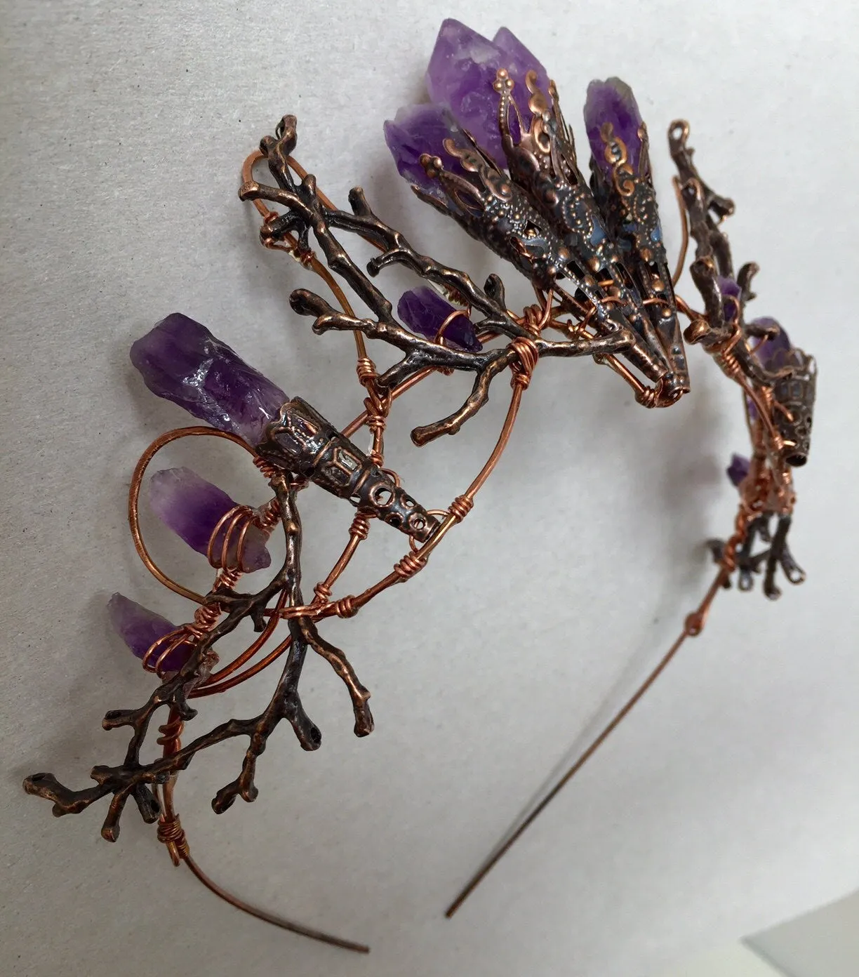 The ELVIRA Amethyst Branch Crown