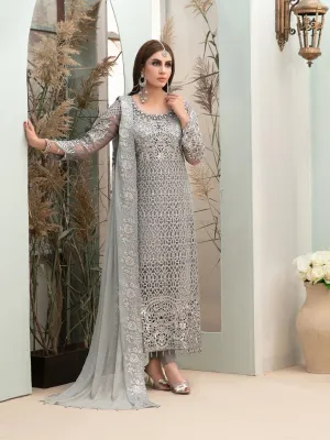 Tiara by Tawakkal Semi Stitched 3 Piece Chiffon Collection'2022-TTC-6976