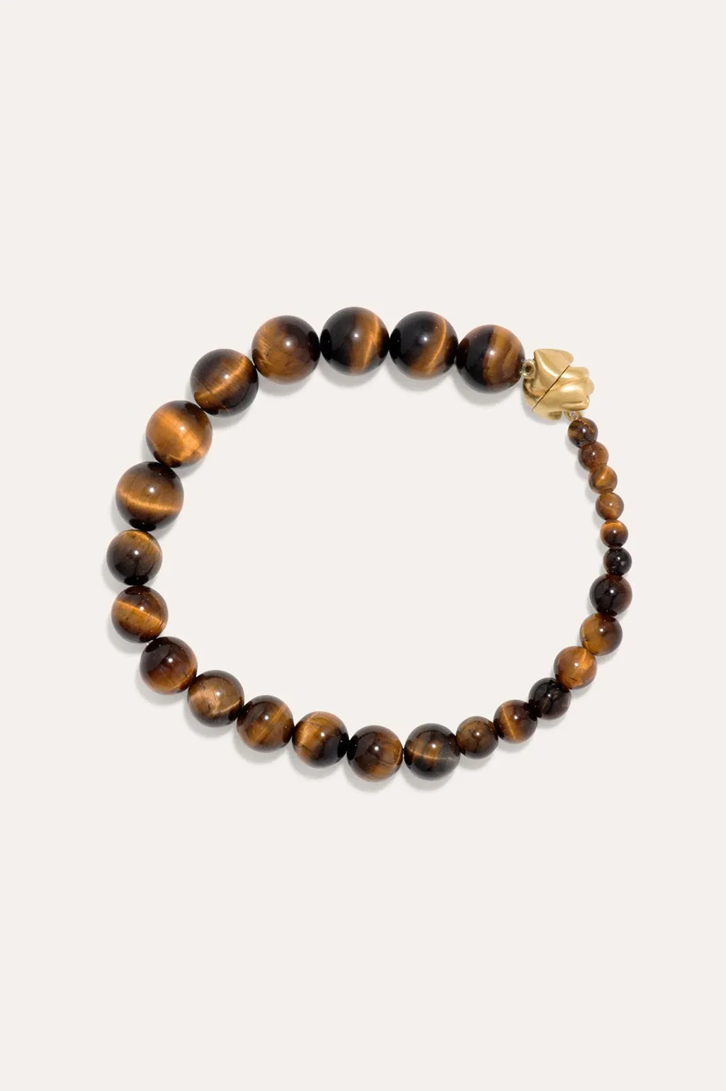 Tidelands - Tiger Eye and Gold Vermeil Bracelet