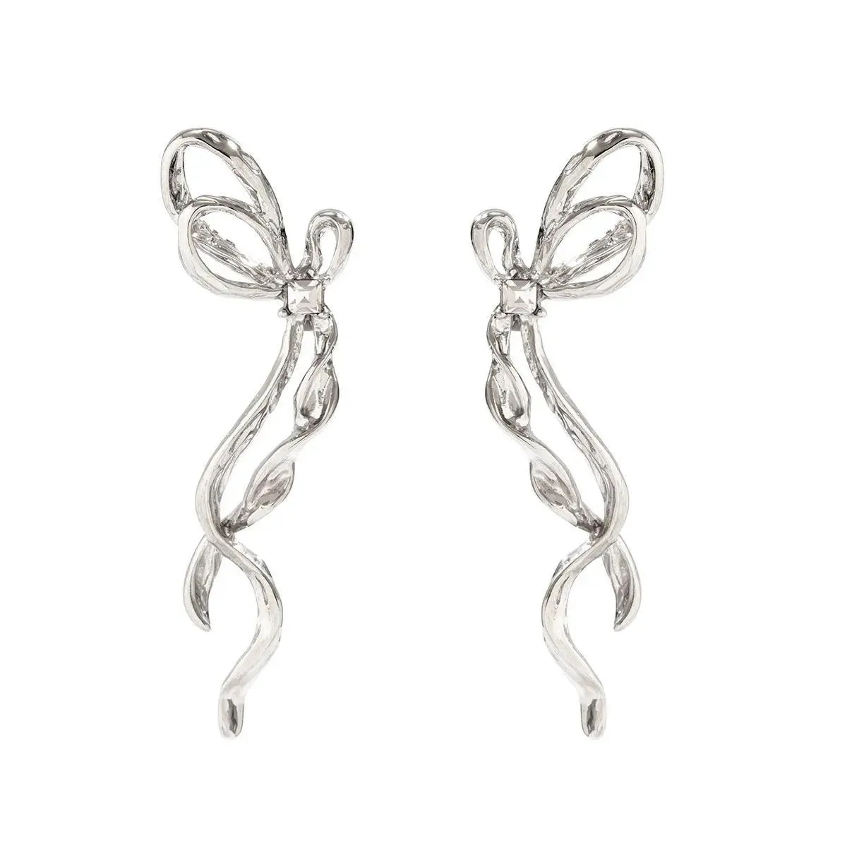 Twisted Elegance Bowknot Earrings