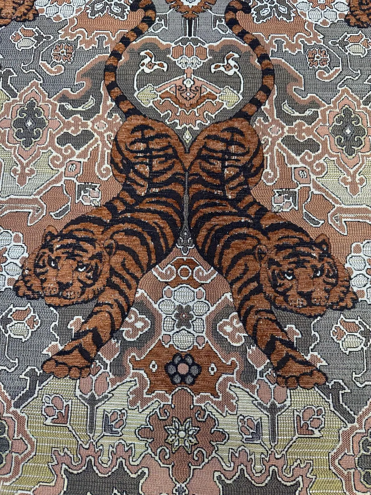 Upholstery Socotra Tibetan Tiger Amber Swavelle TFA Chenille Fabric By The Yard