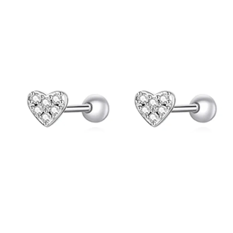 VAIGE 925 Sterling Silver Star and Butterfly Stud Earrings with Zircon and Snowflake Design, Fine Jewelry