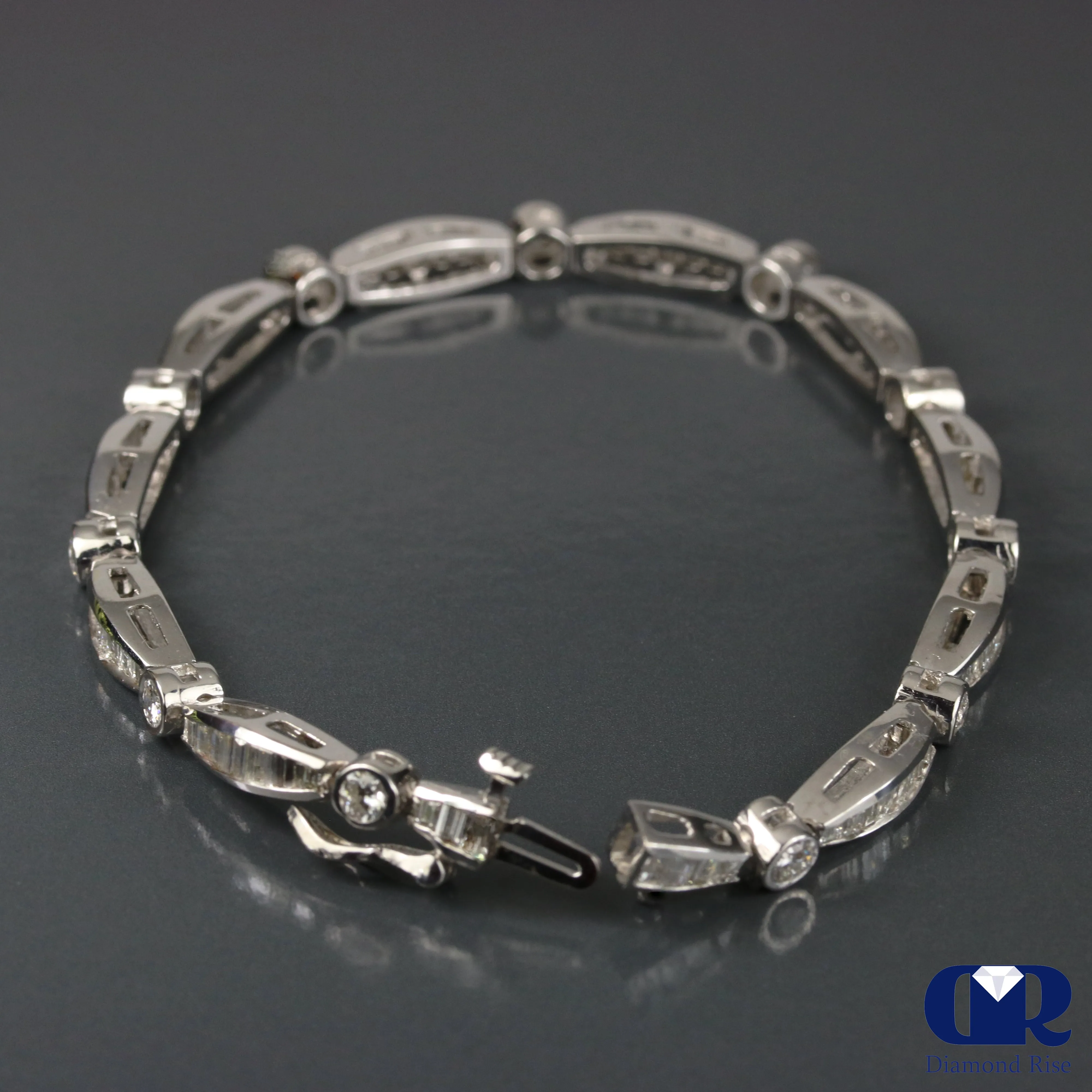 Women's 5.00 Carat Diamond Tennis Bracelet In 14K White Gold