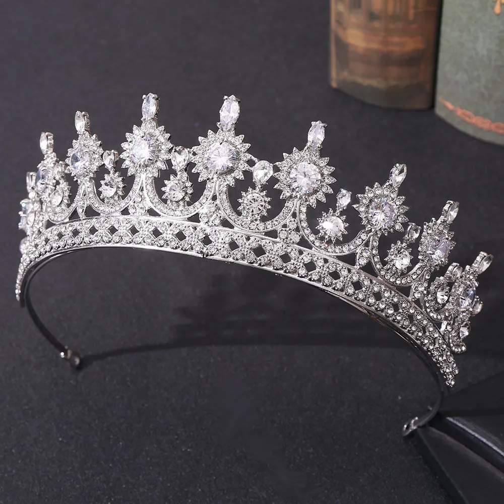 Zircon Bridal Wedding Tiara Crown Wedding Dress Princess Accessories Decoration Hot Selling Crown